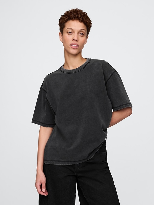 schweres crop-t-shirt für erwachsene