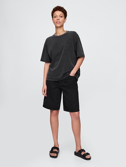 schweres crop-t-shirt für erwachsene