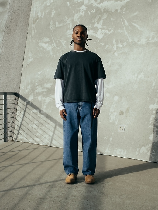 schweres crop-t-shirt für erwachsene