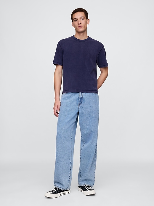 schweres crop-t-shirt für erwachsene