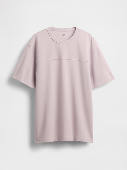 piqué-t-shirt mit lässiger passform