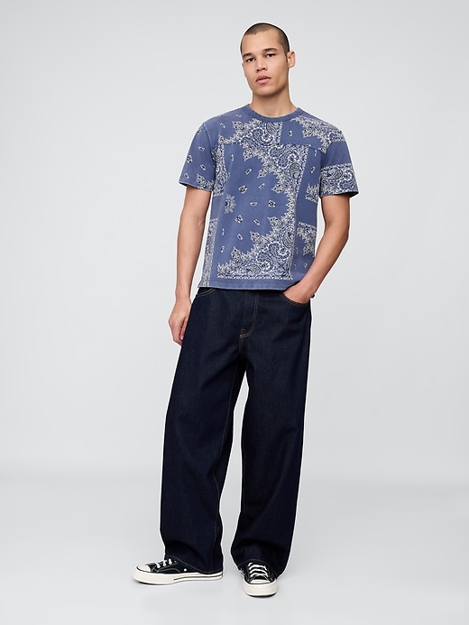 piqué-t-shirt mit lässiger passform