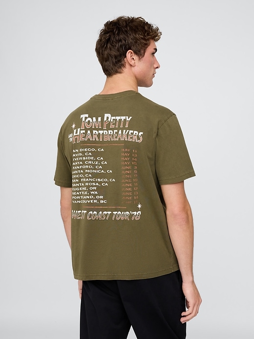 tom petty and the heartbreakers relaxed graphic t-shirt
