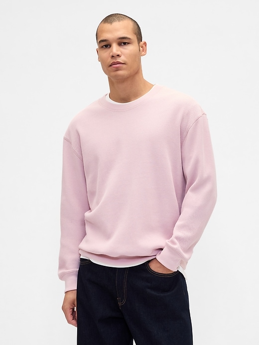 schweres übergroßes thermo-t-shirt