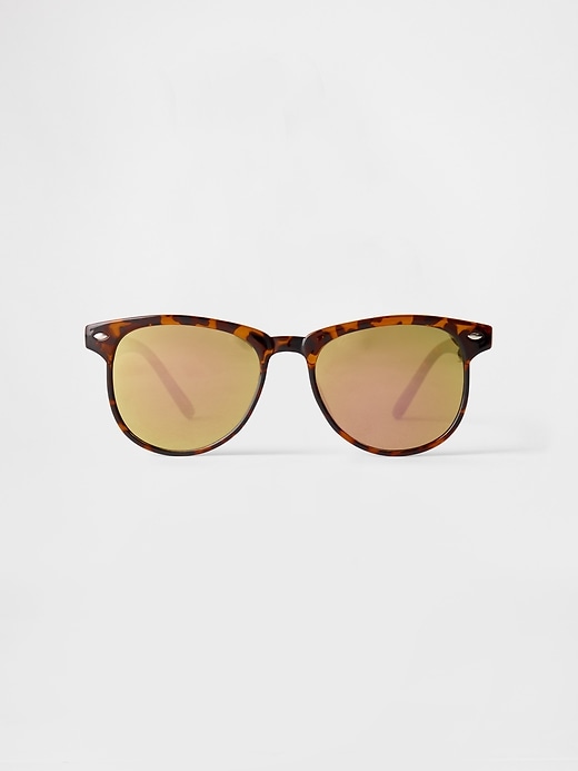 runde sonnenbrille aus recyceltem material für kinder