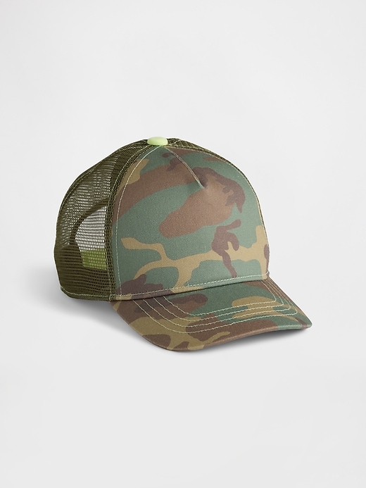 kinder-truckermütze im camouflage-look