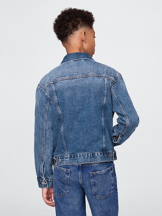 kinder-jeansjacke aus bio-baumwolle