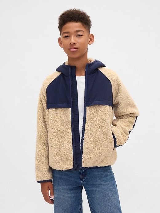 sherpa-jacke für kinder