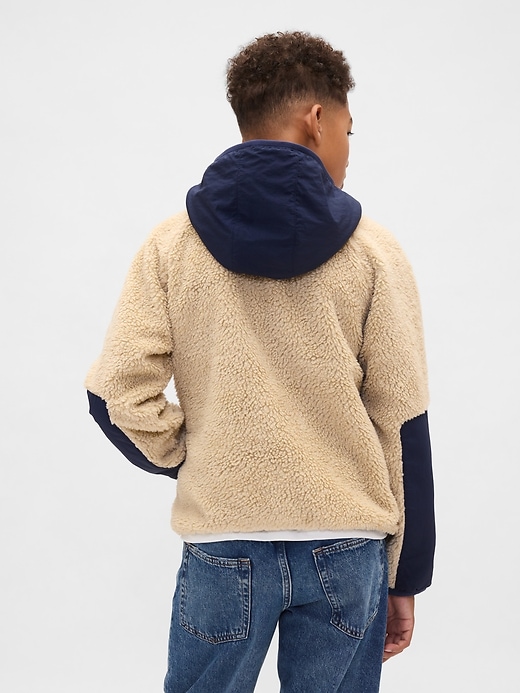 sherpa-jacke für kinder
