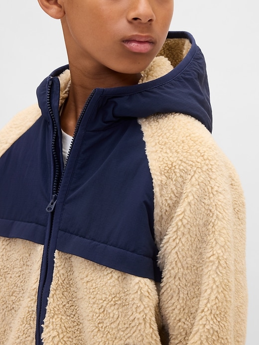 sherpa-jacke für kinder