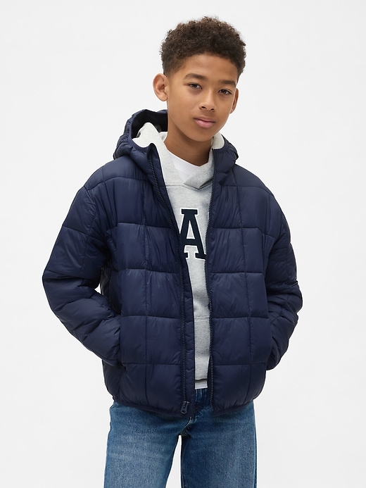 leichte recycelte steppjacke für kinder