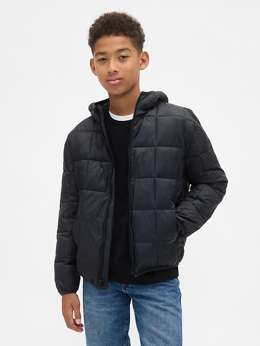 leichte recycelte steppjacke für kinder