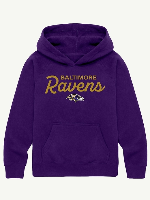 nfl-pullover-hoodie für kinder mit charakteristischem schriftzug