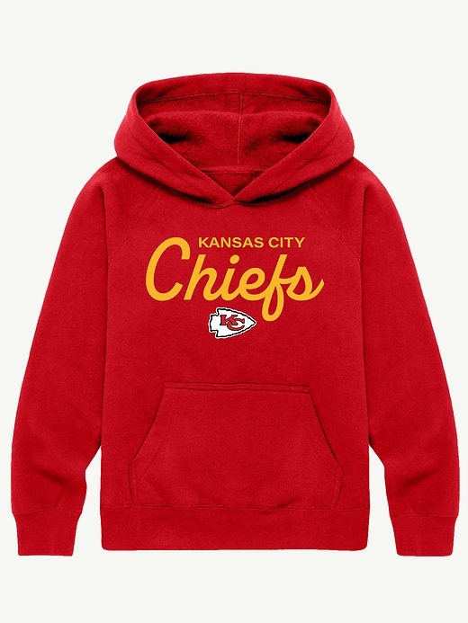 nfl-pullover-hoodie für kinder mit charakteristischem schriftzug