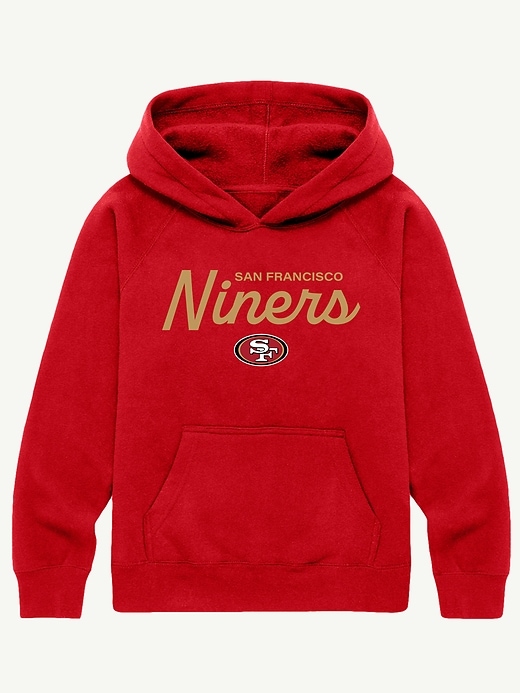 nfl-pullover-hoodie für kinder mit charakteristischem schriftzug