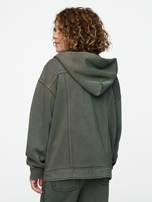 kinder-kapuzenpullover mit icon-motiv jeansjacke
