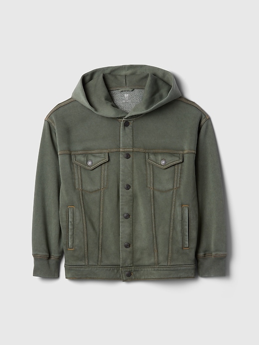 kinder-kapuzenpullover mit icon-motiv jeansjacke