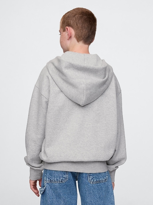 vintage soft kinder-kapuzenjacke mit reißverschluss