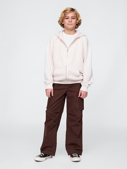 vintage soft kinder-kapuzenjacke mit reißverschluss