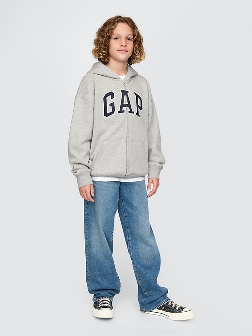 vintage-kapuzenpullover mit weichem logo für kinder