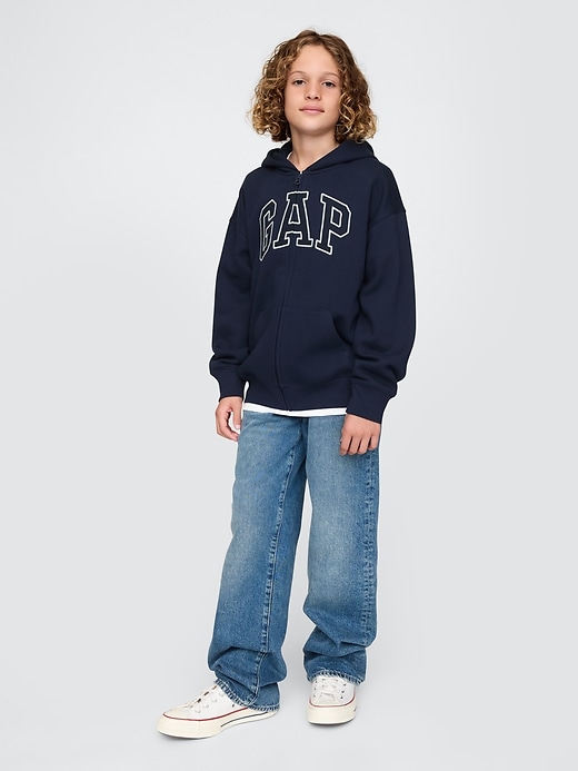 vintage-kapuzenpullover mit weichem logo für kinder