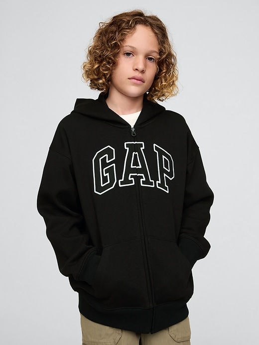 vintage-kapuzenpullover mit weichem logo für kinder
