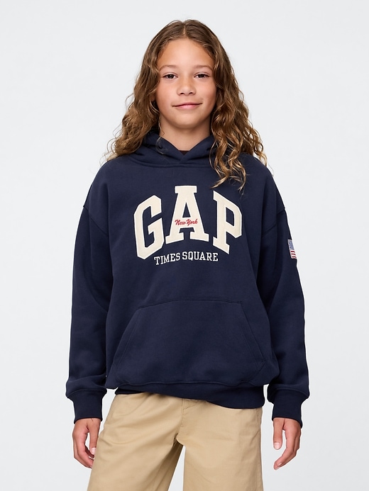 vintagesoft nyc times square hoodie für kinder