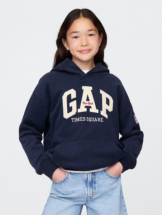 vintagesoft nyc times square hoodie für kinder
