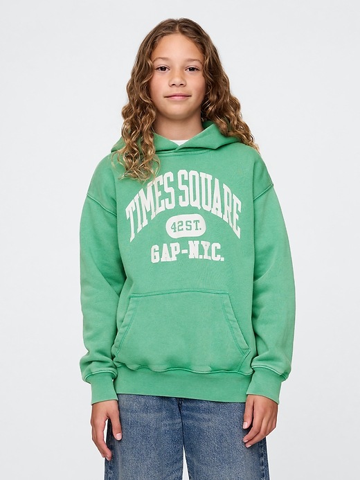 vintagesoft nyc times square hoodie für kinder