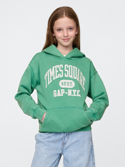 vintagesoft nyc times square hoodie für kinder