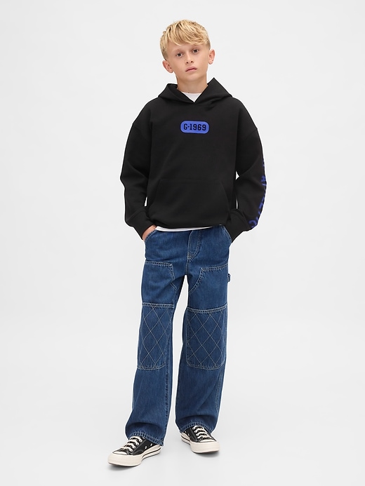 gapfit tech quick-dry logo-hoodie für kinder