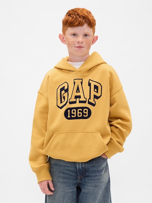vintagesoft logo-hoodie für kinder