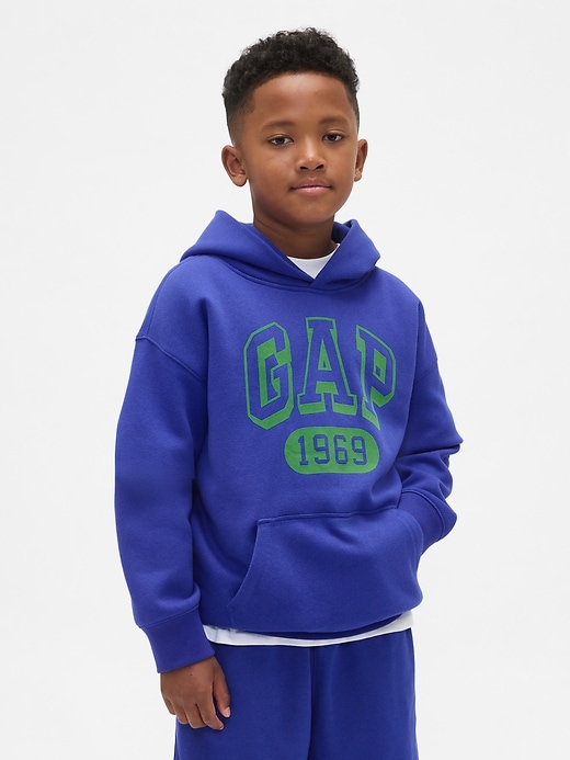 vintagesoft logo-hoodie für kinder