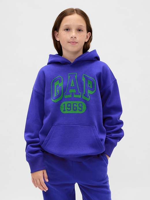 vintagesoft logo-hoodie für kinder