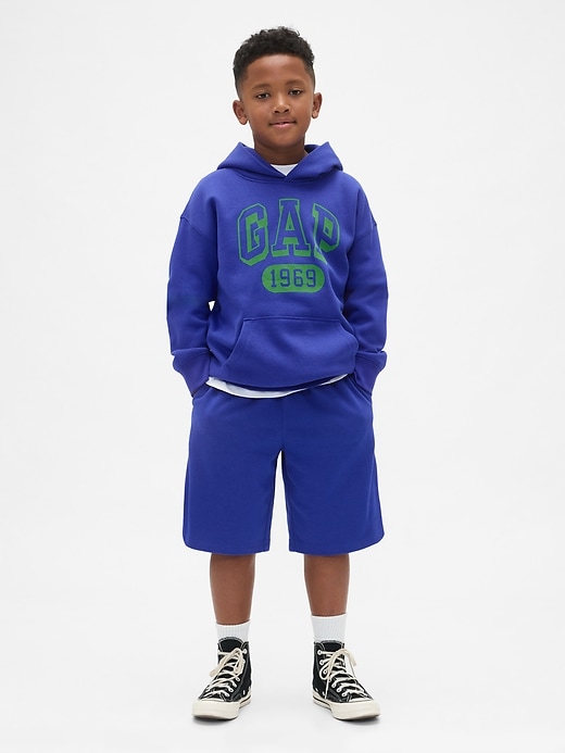 vintagesoft logo-hoodie für kinder