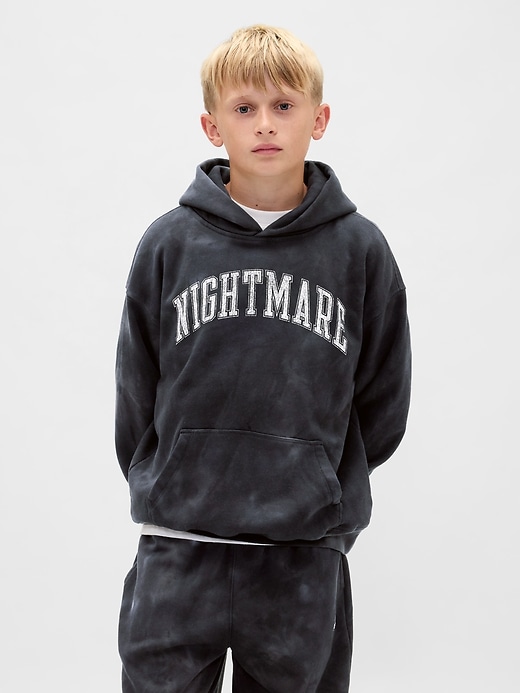 gap × disney tim burtons nightmare before christmas kinder-hoodie im vintage-stil mit weicher grafik