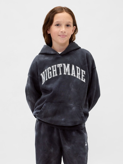 gap × disney tim burtons nightmare before christmas kinder-hoodie im vintage-stil mit weicher grafik