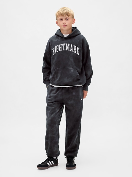 gap × disney tim burtons nightmare before christmas kinder-hoodie im vintage-stil mit weicher grafik