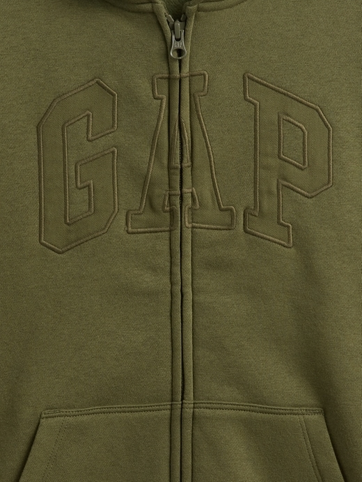 vintagesoft logo-kapuzenjacke für kinder mit reißverschluss