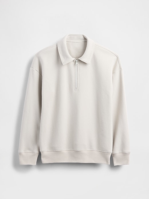 vintage-pullover für kinder mit viertelreißverschluss