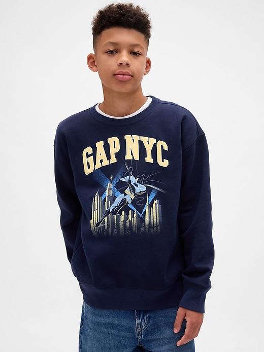 vintagesoft kinder-sweatshirt mit batman-logo