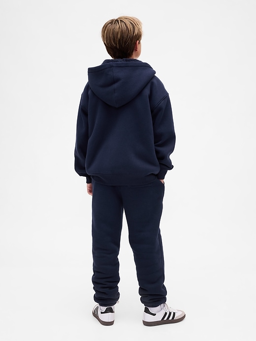 bequeme jogginghose für kinder mit sherpa-futter