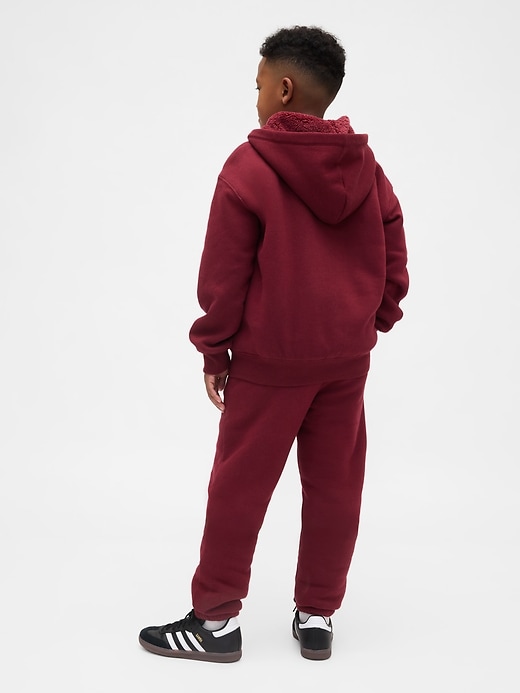 bequeme jogginghose für kinder mit sherpa-futter