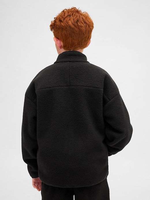 lässige sherpa-jacke für kinder