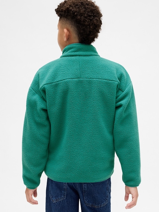 lässige sherpa-jacke für kinder