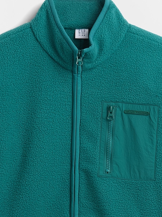 lässige sherpa-jacke für kinder