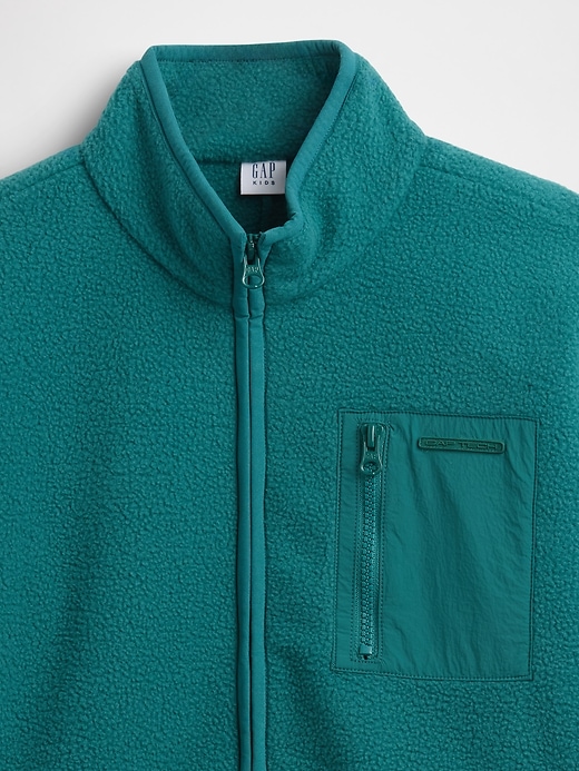lässige sherpa-jacke für kinder