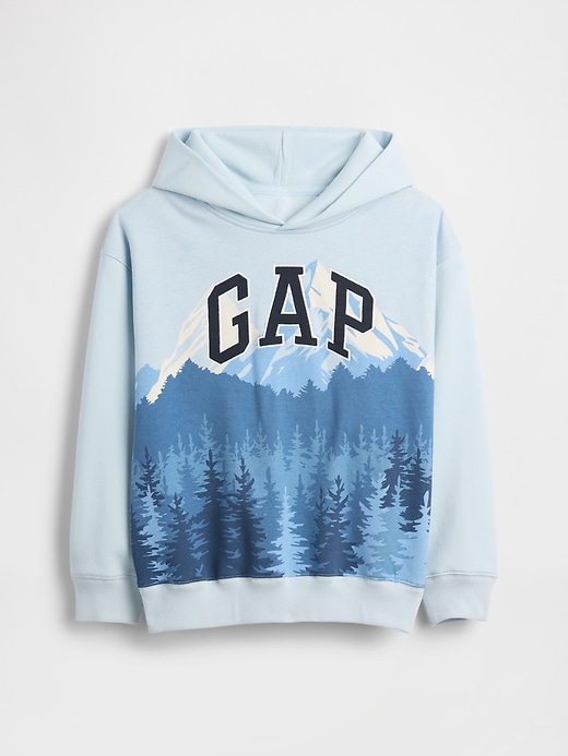 kinder-hoodie mit grafiklogo