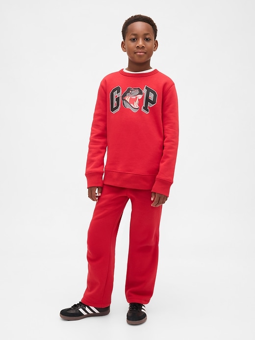 kinder-slim-fit-sweatpants mit logo