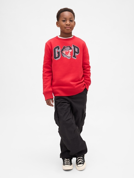 kinder-sweatshirt mit grafiklogo